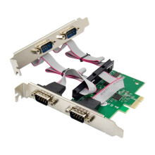 Erweiterungskarte ST318 PCIe X1 AX99100 4S DB-9 Pin RS232 COM1 Port Multifunktions-Praktische Erweiterungskarte