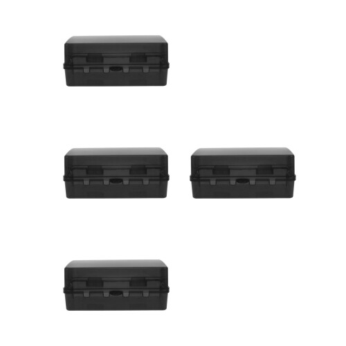 4Pcs Black Outdoor Electrical Box Weatherproof Plastic Plug Protector