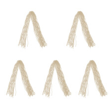 5Pcs White Natural Looking Dreadlock Wig Extensions for Men and Women
