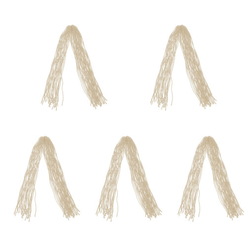 5Pcs White Natural Looking Dreadlock Wig Extensions for Men and Women