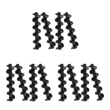 12Pcs Black Plastic Chocolate Fountain Spiral Shaft for DIY and Repair