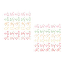100Pièces Pinces Papier Lapin Colorées, Décoratives Et Solides