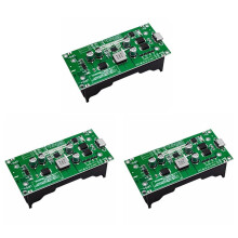 3X Type-C 15W 3A 18650 Lithiumbatterijladermodule - Step- Booster Snel Opladen UPS-Voedingsconverter 5V