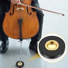 Tappetino Antiscivolo per Violoncello in Ottone e Gomma, Protezione Olanda Tonda per Pavimento, Fissaggio Sicuro dell'Estremità