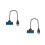 2Pièces Câble Adaptateur Portable Noir Transfert Haute 7