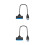 2Pièces Câble Adaptateur Portable Noir Transfert Haute 8