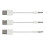 3X USB-Lade- und Datensynchronisationskabel für die 1. und 2. Generation. 1