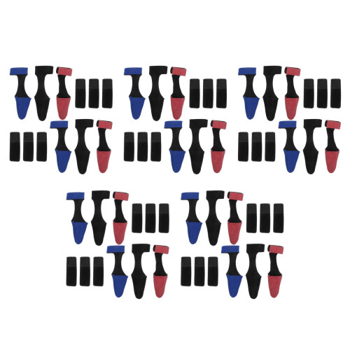 60Pièces Bandes Élastiques Housses Assorties Pour Canne À