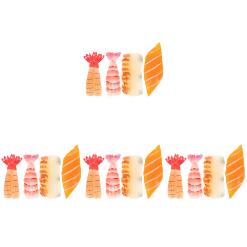 16Pièces Sushi Factices Haute Simulation Décor Maison Variés