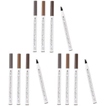 12PiĂšces Crayons Sourcils Liquides Anti-Bavure Assortis Pour Femme