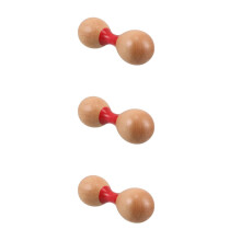 3St Dubbelzijdige Maracas Voor Kinderen Veilige Shaker Khaki