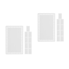 20Pièces Cartes De Visite Aluminium Sublimation Double Face DIY