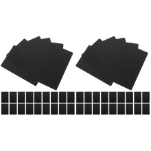 200Stk Schwarze Metallkarten Namensschild Und Visitenkarte DIY