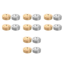 16Pièces Protections Boucles D'oreilles Acier Silicone Variées