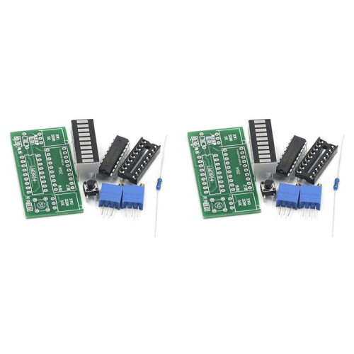 2X LM3914 10 Segment 3.7V Lithium 12V Battery Capacity Indicator Module Power Level Tester LED Display DIY Kits
