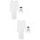 2Sets Traditioneel Wit Polyester, Feestkleding 8