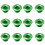 12Pièces Vis Vélos Vert Aluminium Alliage 7