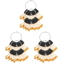 3Sets Multi Kleur Haarkleuring Ring Kunststof Buckles Voor Testen