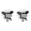 4Pièces Modèles Ongles French Acier Argent Guide Précis 1