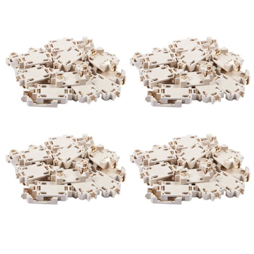 80pcs White Housing CR2032 SMD Cell Button Battery Holder Socket Case