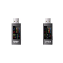 2X KOWSI USB Ammeter Multi-Function Digital Display Voltage Ammeter Power Meter Cell Phone Charging Tester