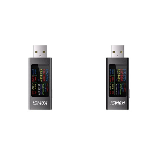 2X KOWSI USB Ammeter Multi-Function Digital Display  Voltage Ammeter Power Meter Cell Phone Charging Tester