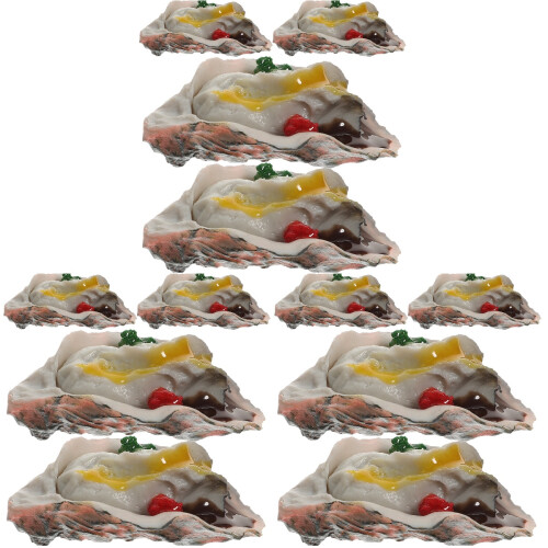 12Pièces Jouets Cuisine Réalistes Plastique Multi Usage Décor Table