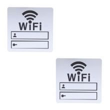 2Stk Wlan Passwort Aufkleber Für Büro Restaurant