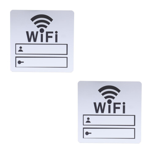 2Stk Wlan Passwort Aufkleber Für Büro Restaurant