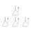 4Ensembles Triangles Musicaux Argentés Jeu Percussion Enfants Portable 7