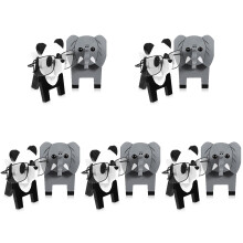 10Pcs Assorted Color Wood Animal Glasses Holder Stand for Desk Storage