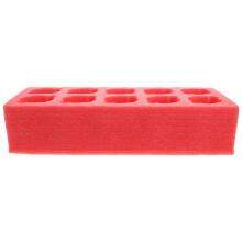 Red Foam Takeout Cup Holder Tray 10Cup for Coffee Tea Drink Carrier