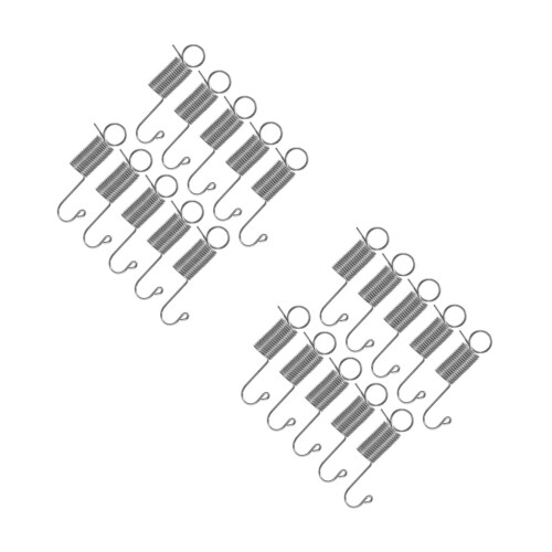 20Pcs Galvanized Silver Tension Springs with Hooks for Home Repairs