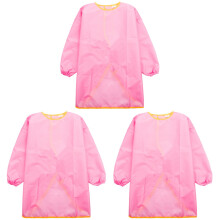 3Pièces Tablier Art Enfant Rose Fermeture Durable