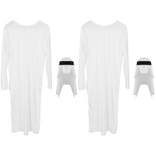 2Sets Traditioneel Wit Polyester, Feestkleding