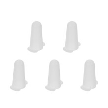 5Pcs White Silicone Piping Tip Caps for Cake Decorating and Baking Use