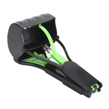 Scooper per animali pieghevole con grande capacità, manico lungo 80 cm, nero