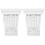 2Pièces Corbels Muraux PU Sculptés Blancs Support Décor Traditionnel 1