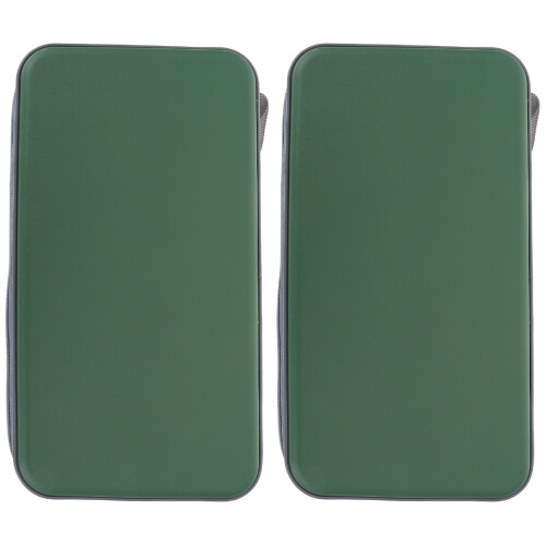 2Pièces Organiseur Cd Vert 80 Disques Polyester Pour