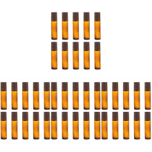 40Pièces Flacons Rouleaux En Verre Pour