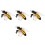 4Pcs Detailed Plastic Bee Figurine Multi-Color Science Educational Toy 1