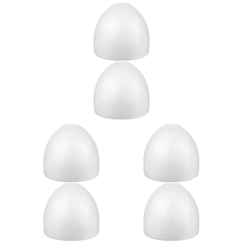 6Pièces Gâteau Mousse Blanc Pour DIY Modèle Pratique Réutilisable