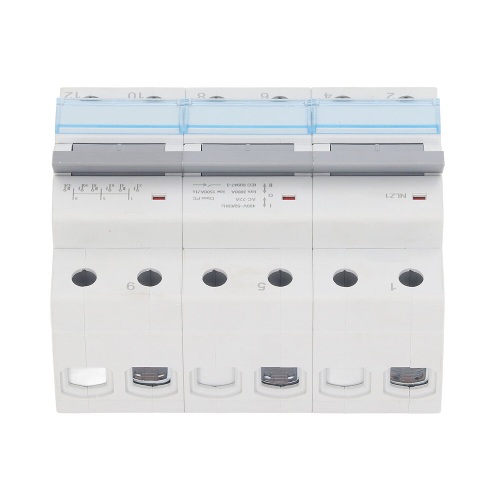 400Vac Dual Power Manual Transfer Switch 35Mm Din Rail Mount 3P Mts 125A 8391386436159