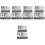 5Ensembles Assortiment Forets Pour Maison Argenté 5