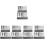 5Ensembles Assortiment Forets Pour Maison Argenté 6