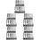 5Ensembles Assortiment Forets Pour Maison Argenté 7