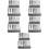 5Ensembles Assortiment Forets Pour Maison Argenté 8