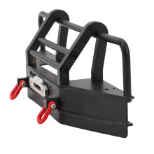 Pare-chocs avant en fer noir durable pour voitures radiocommandées 1/10, compatible SCX10