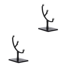 2Pièces Support Plastique Noir Résistant
