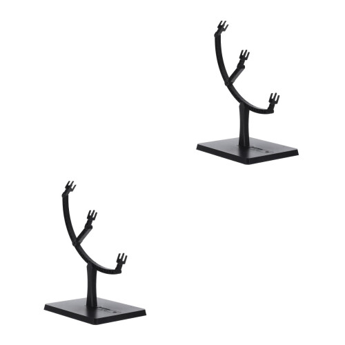 2Pièces Support Plastique Noir Résistant